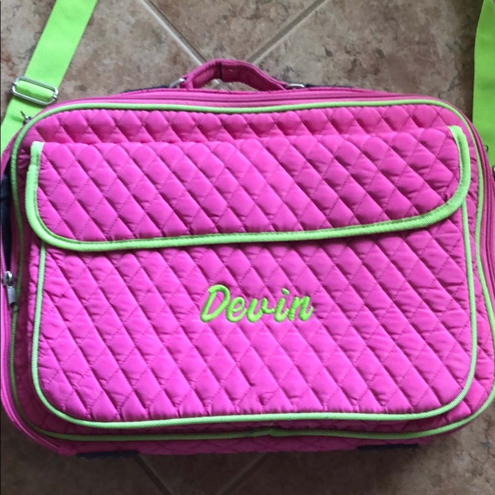 Know anyone by the name Devin laptop case, bookbag
